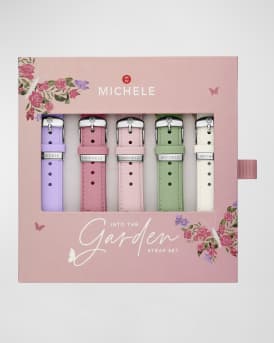 MICHELE 18mm Pearlized Silicone Watch Strap Gift Set Neiman Marcus