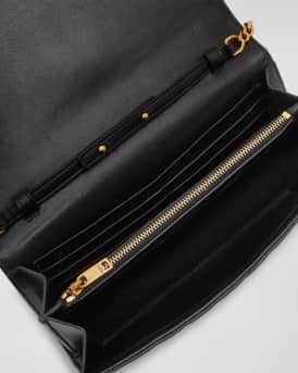 Cassandre YSL Wallet on Chain in Quilted Smooth Leather