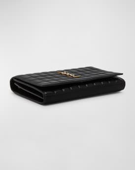 Cassandre YSL Wallet on Chain in Quilted Smooth Leather