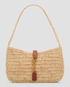 Le  5 A 7 Mini YSL Shoulder Bag in Raffia