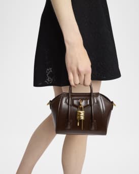 Antigona Mini Top Handle Bag in Box Leather