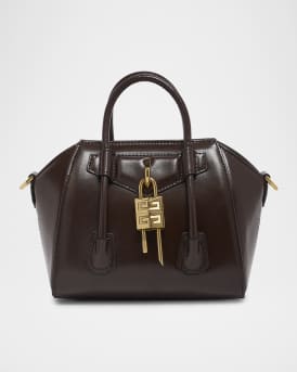 Antigona Mini Top Handle Bag in Box Leather