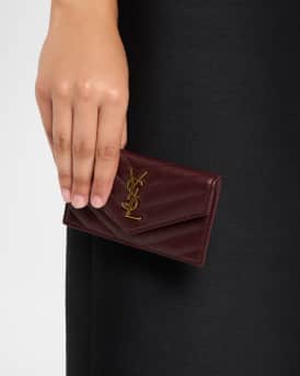 Cassandre YSL Quilted Leather Fragments Card Holder