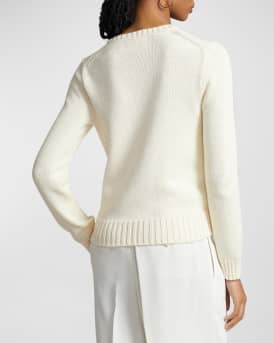 Flag Cotton Crewneck Sweater