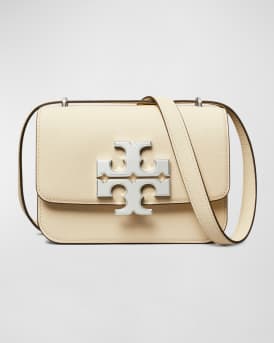 Tory Burch | Eleanor Small Convertible Leather Shoulder Bag | White Tu