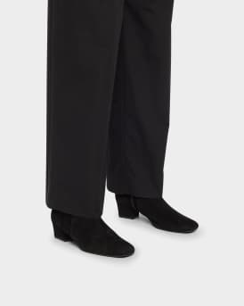 Stassi Stretch Suede Ankle Boots