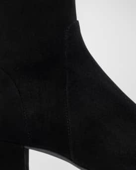 Stassi Stretch Suede Ankle Boots