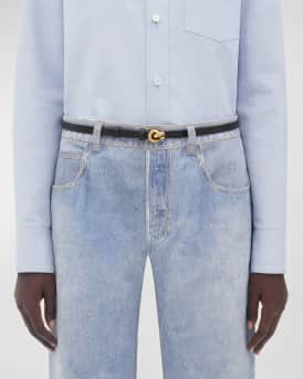 Knot Buckle Leather Belt 