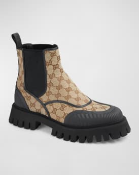 Men's Novo GG Canvas Chelsea Boots