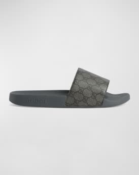 Men's GG Supreme Canvas Slide Sandals