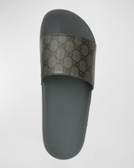 Men's GG Supreme Canvas Slide Sandals