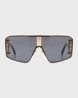 Le Masque Black Titanium & Acetate Shield Sunglasses