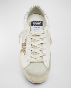 Superstar Leather Glitter Low-Top Sneakers