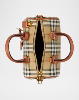 Check Bowling Shoulder Bag