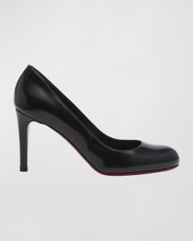 Pumppie Abrasivato Red Sole Calfskin Leather Pumps