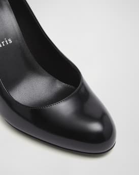 Pumppie Abrasivato Red Sole Calfskin Leather Pumps