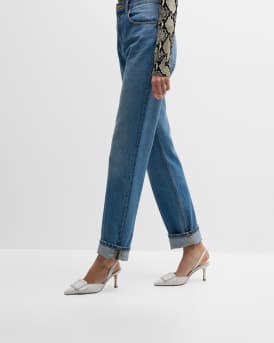 Maysli Leather Buckle Halter Pumps