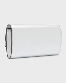 Madeline Mini Metallic Crystal Wallet with Chain
