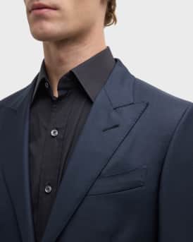 Men's Modern Fit Sharkskin Suit