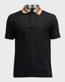 Men's Cody Check-Collar Polo Shirt