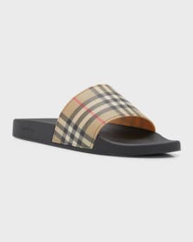Men's Furley Check Slides