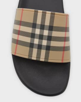 Men's Furley Check Slides