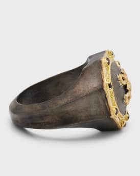 Men's Two-Tone Romero Celtic Knot Signet Ring