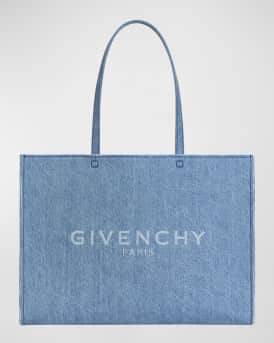 Givenchy G Tote Large Shopping Bag in Washed Denim Neiman Marcus