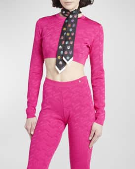 Butterflies and Ladybugs Silk Twill Skinny Scarf