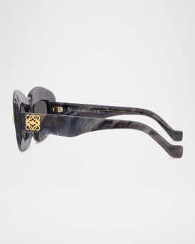 Silver Screen Chunky Acetate Rectangle Sunglasses 