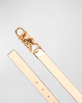 Reversible Logo Leather Belt 