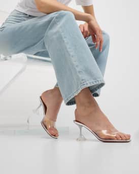 Lupita Transparent Mule Sandals