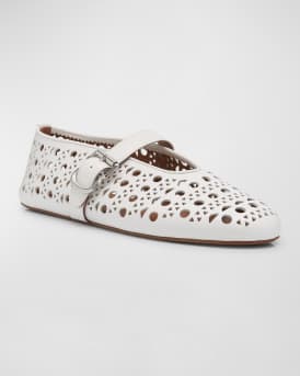 Vienne Cutout Mary Jane Ballerina Flats