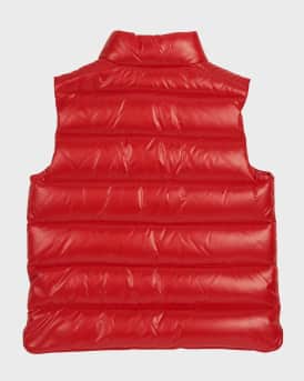 Kid's Tib Logo Quilted Vest, Size 8-14