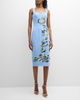 Dress the Population Black Label Nicole Sequin Floral Sweetheart