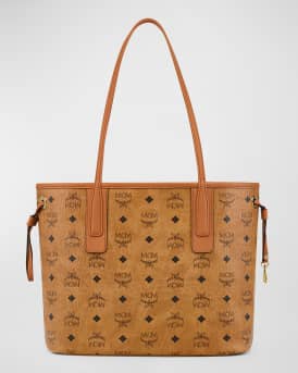 Liz Small Visetos Monogram Tote Bag