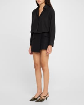 Patent Buckle-Trio Slingback Pumps