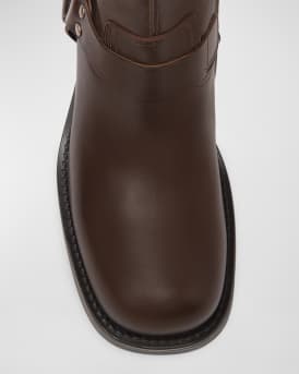 Leather Harness Biker Boots