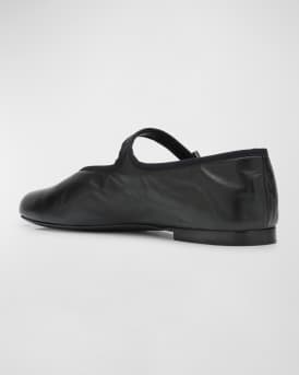 Boheme Leather Mary Jane Ballerina Flats