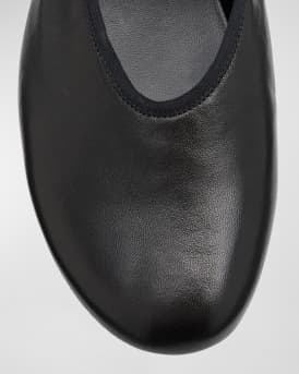 Boheme Leather Mary Jane Ballerina Flats