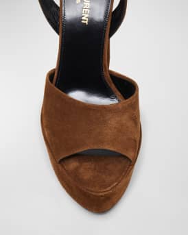 Jodie Suede Ankle-Strap Platform Sandals