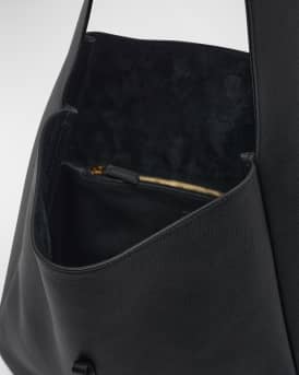 Le 5A7 Large YSL Shoulder Hobo Bag in Smooth Leather