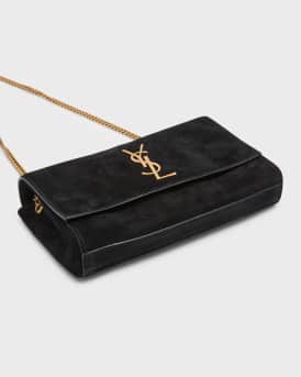 Kate Reversible Small YSL Crossbody Bag in Suede
