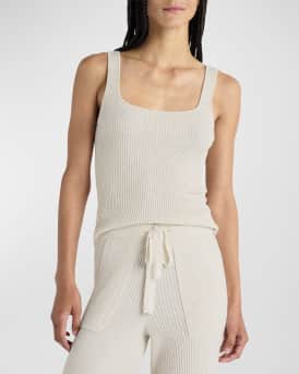 Button Ribbed Tank Top - White ONLY 1 SIZE SMALL LEFT – Lola's