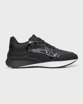 Alexander McQueen Men s Seal Logo Runner Sneakers Neiman Marcus