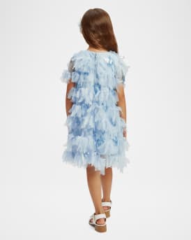 Girl's Mallory 3D Tiered Dress, Size 4-12
