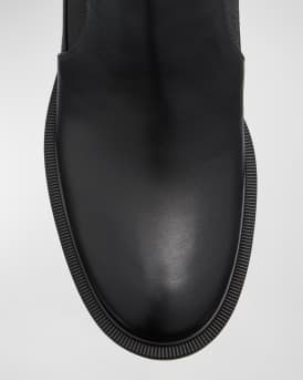 Marchacroche Leather Red Sole Chelsea Booties