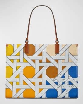 Ella printed canvas tote shop