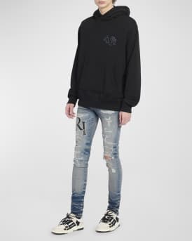 Men's Staggered Logo Hoodie