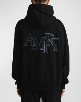 Men's Staggered Logo Hoodie